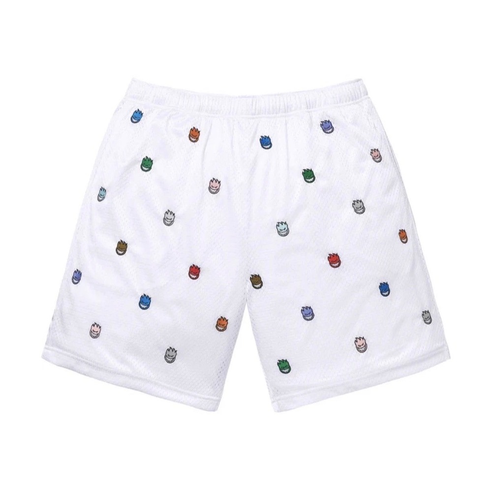 Supreme Spitfire Mesh Shorts Mens Large White SS26 Skate Streetwear New